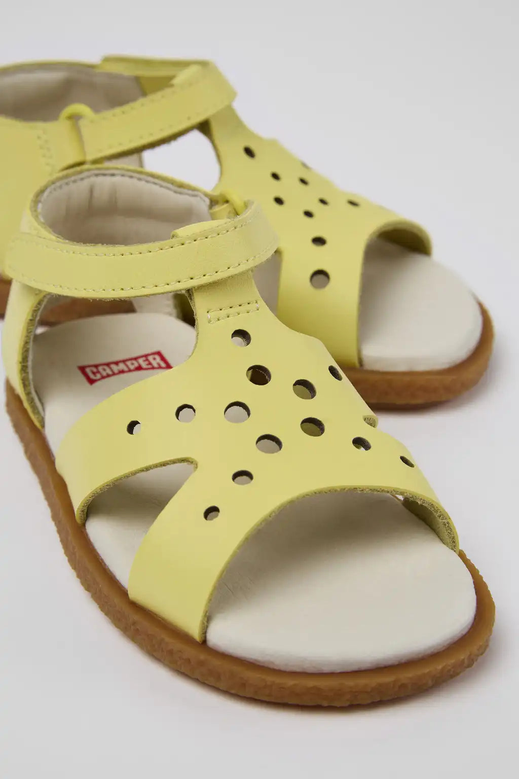 Twins Gray Leather Sandal