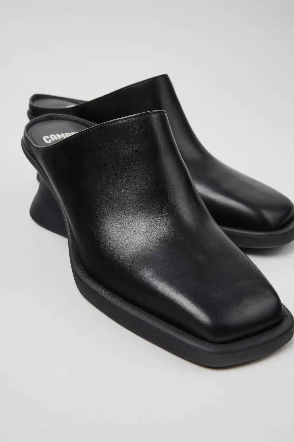 Louise Brown Leather Semi-Open Shoes for Women.