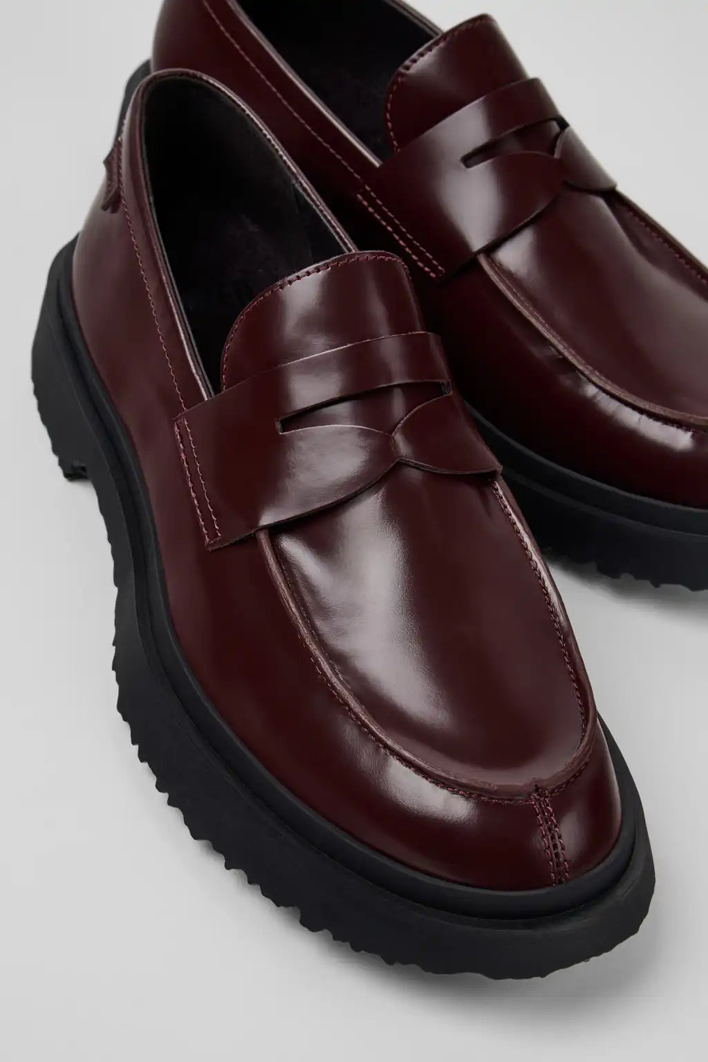 Walden Black Leather Moccasins for Men.