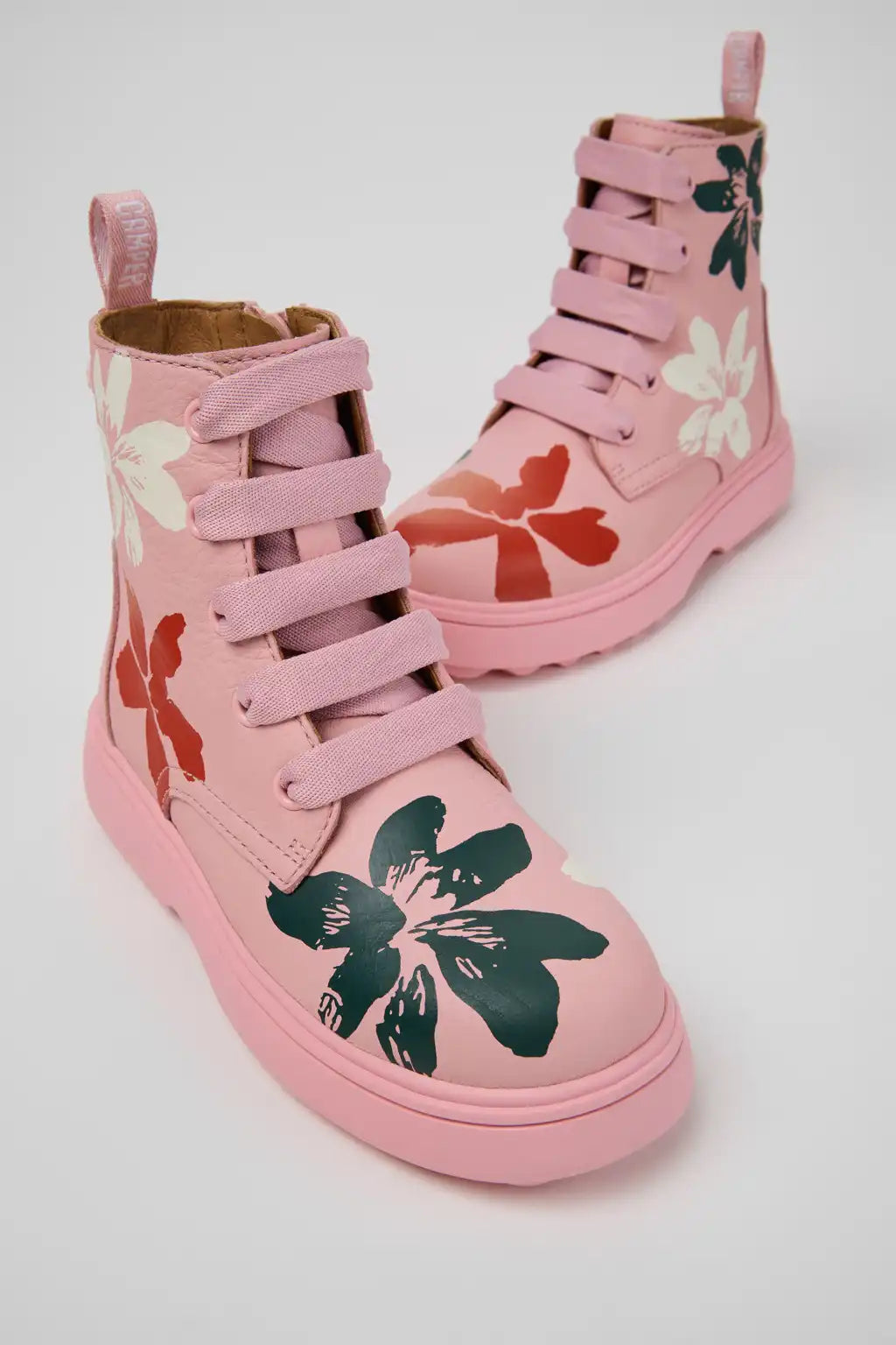 Norte Black Leather Ankle Boots for Kids.