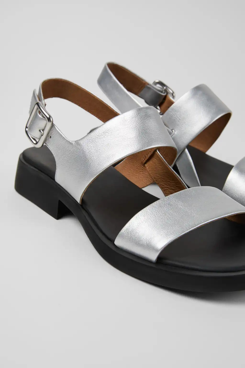 Dana White Leather Sandals for Women.