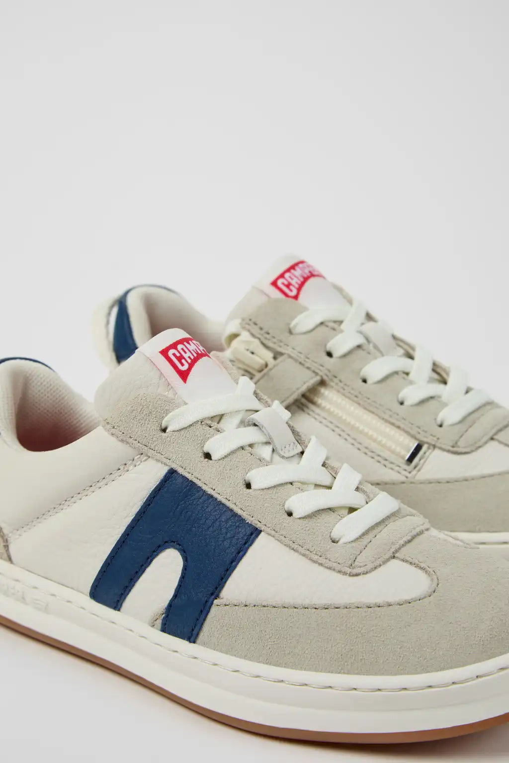 Twins Multicolor Leather Sneakers for Children.