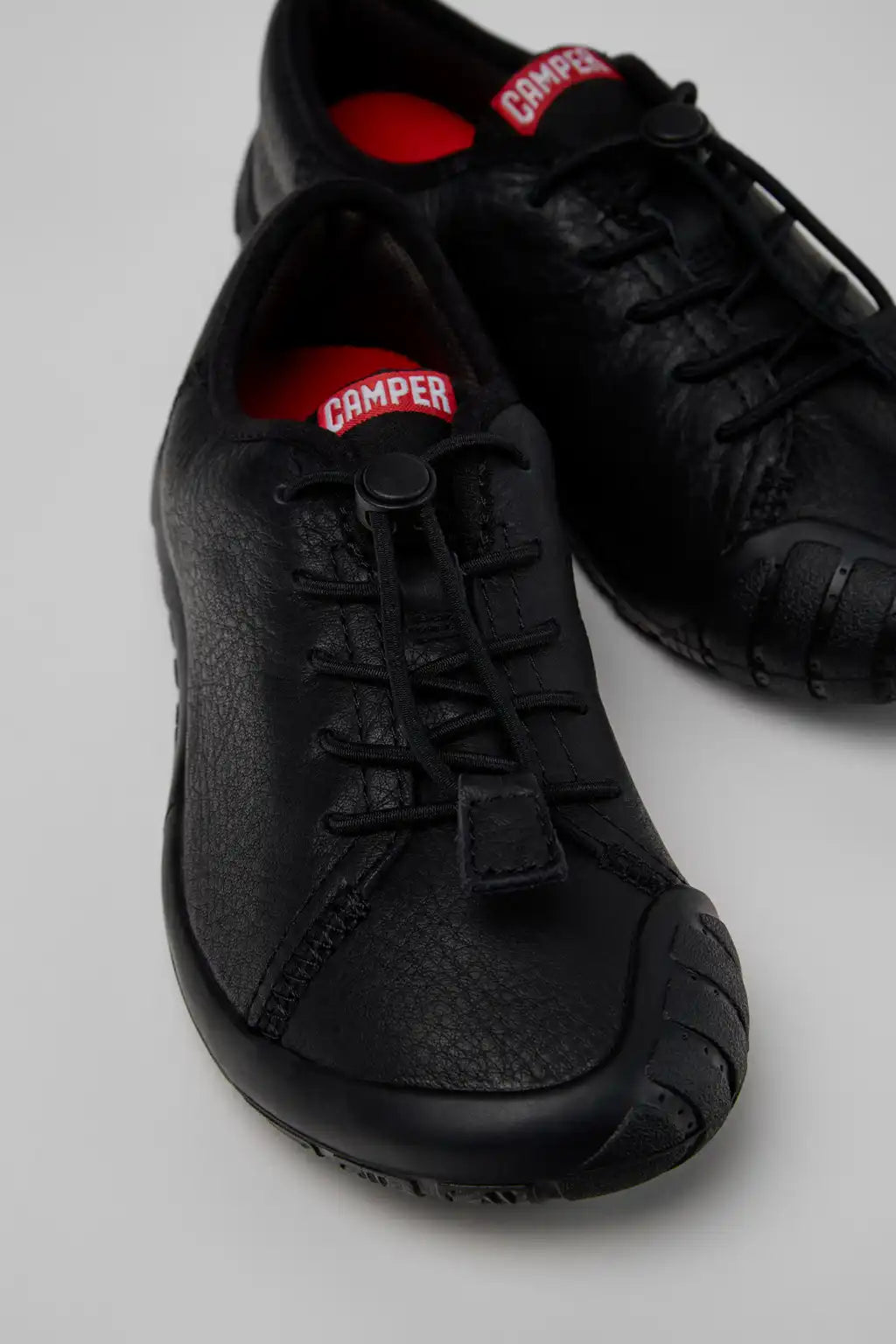Peu Path Burgundy Leather Sneakers for Children.