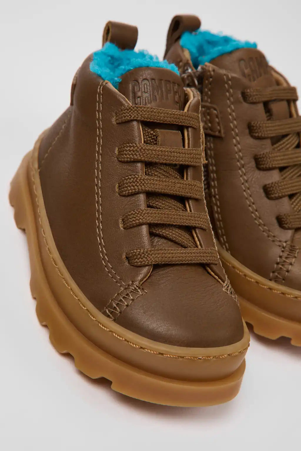 Camper x Moomin Multicolor Leather Ankle Boots for Children.