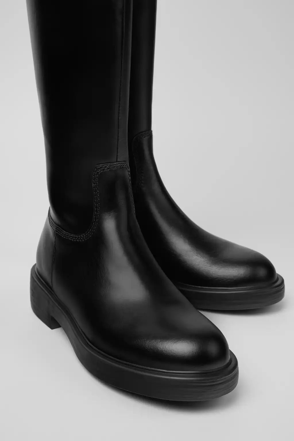 Dean Burgundy Leather High Boots for Women.