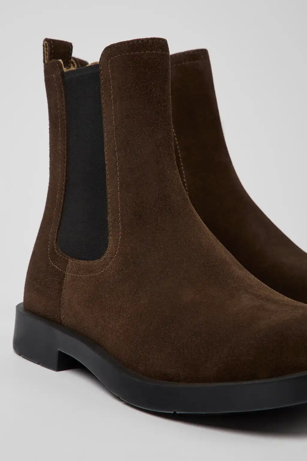 MIL 1978 Brown nubuck Chelsea boots for men