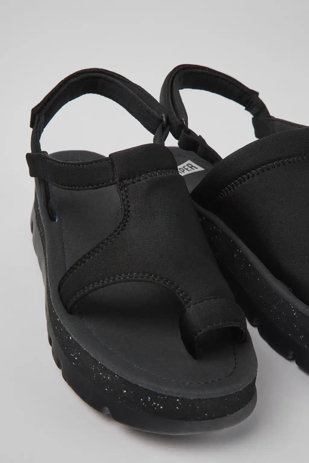 Oruga Up Blue textile sandals for women