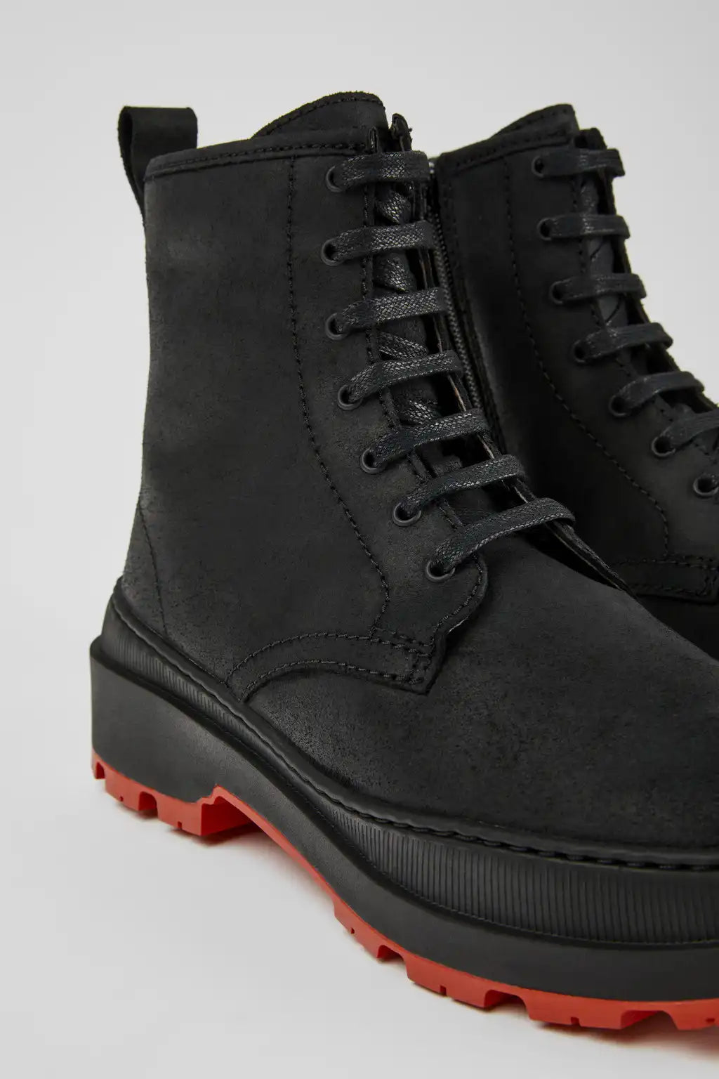 Brutus Trek MICHELIN Gray and black leather boots for women