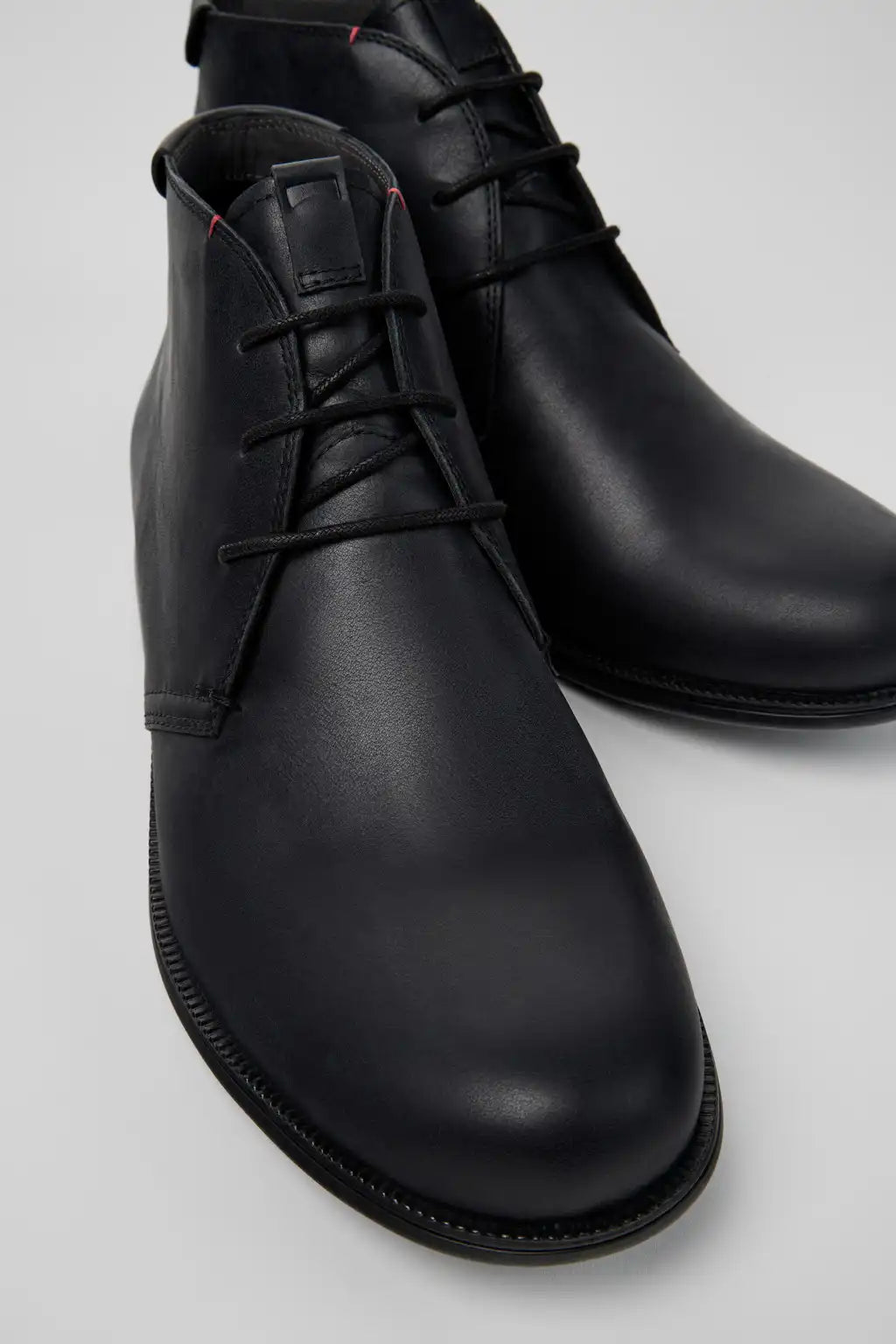 Mil 1913 Black Leather Ankle Boots for Men.