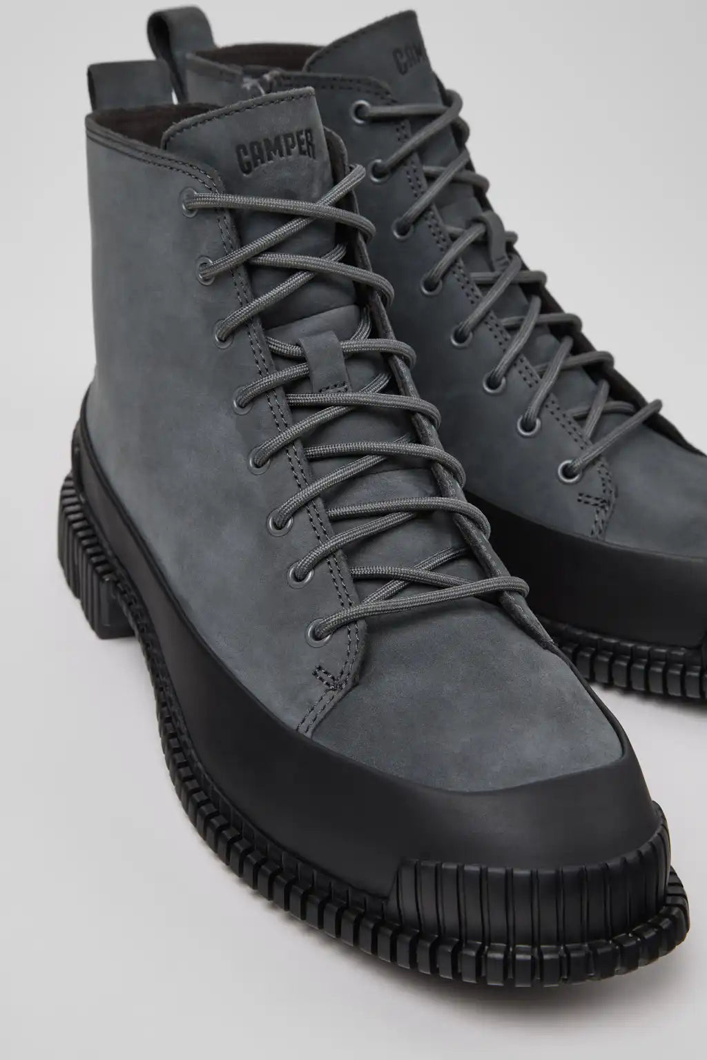 Pix Black Leather Ankle Boots for Women.