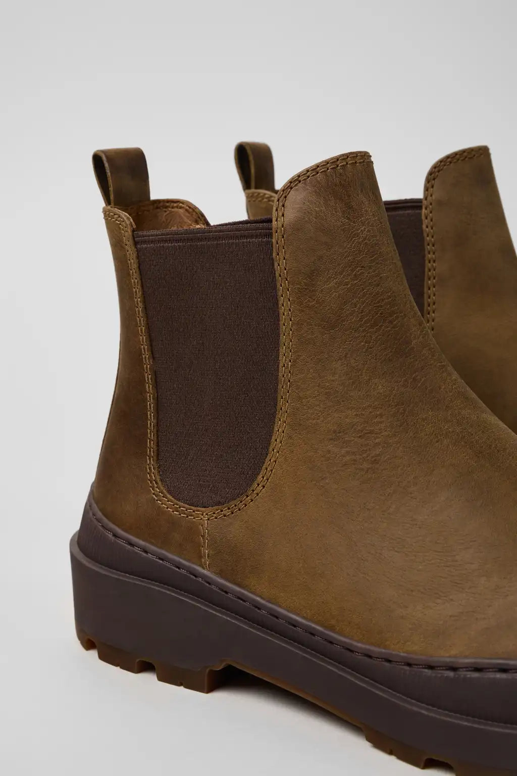 Brutus Trek MICHELIN Black nubuck ankle boots for men