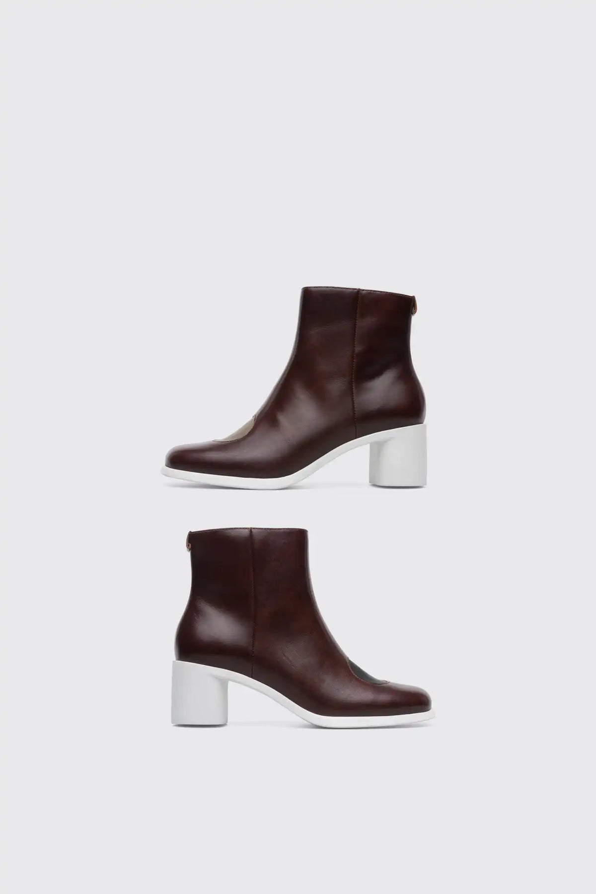 Twins Multi-colored zip up ankle boot for women