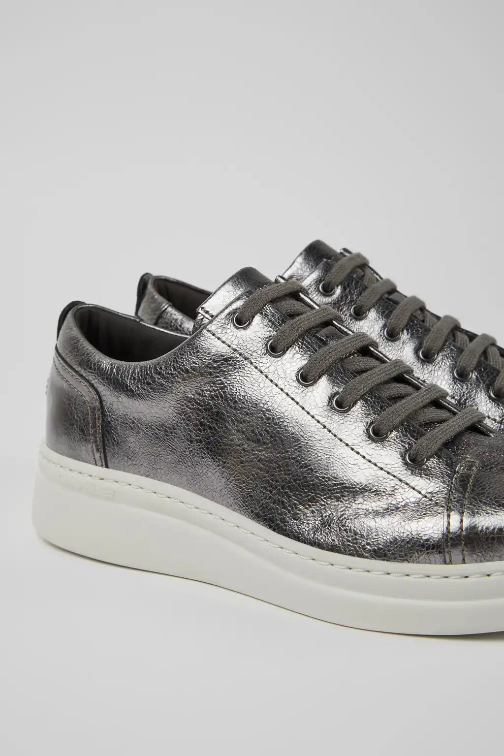 Runner Up Pink Leather Sneakers for Women.