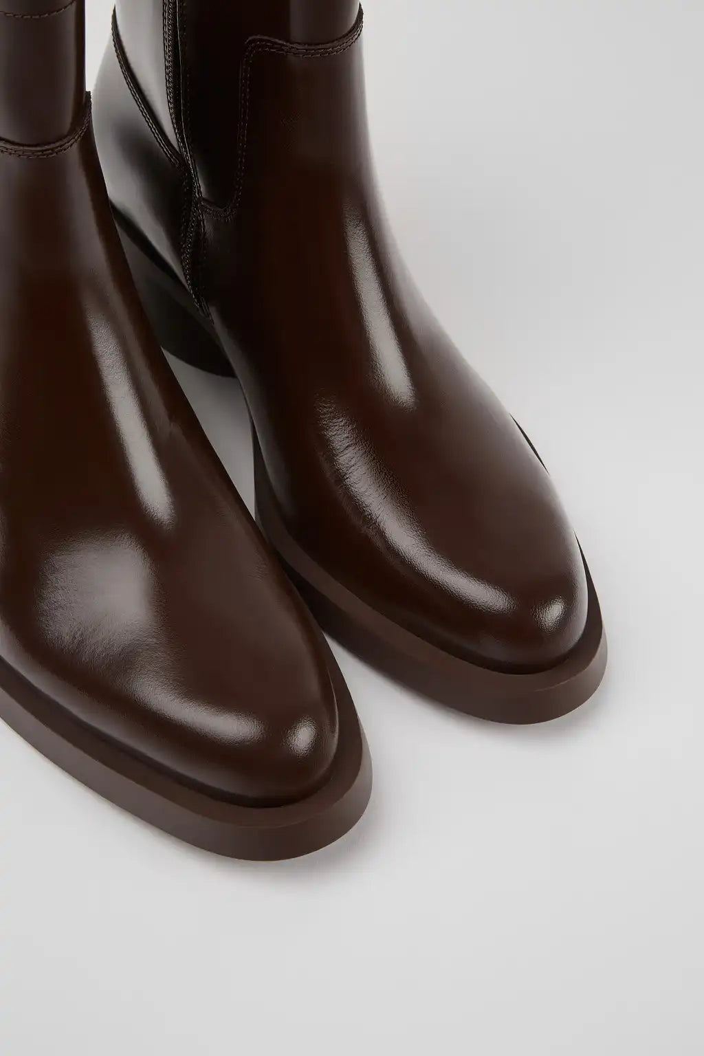 Bonnie Black leather ankle boots for women
