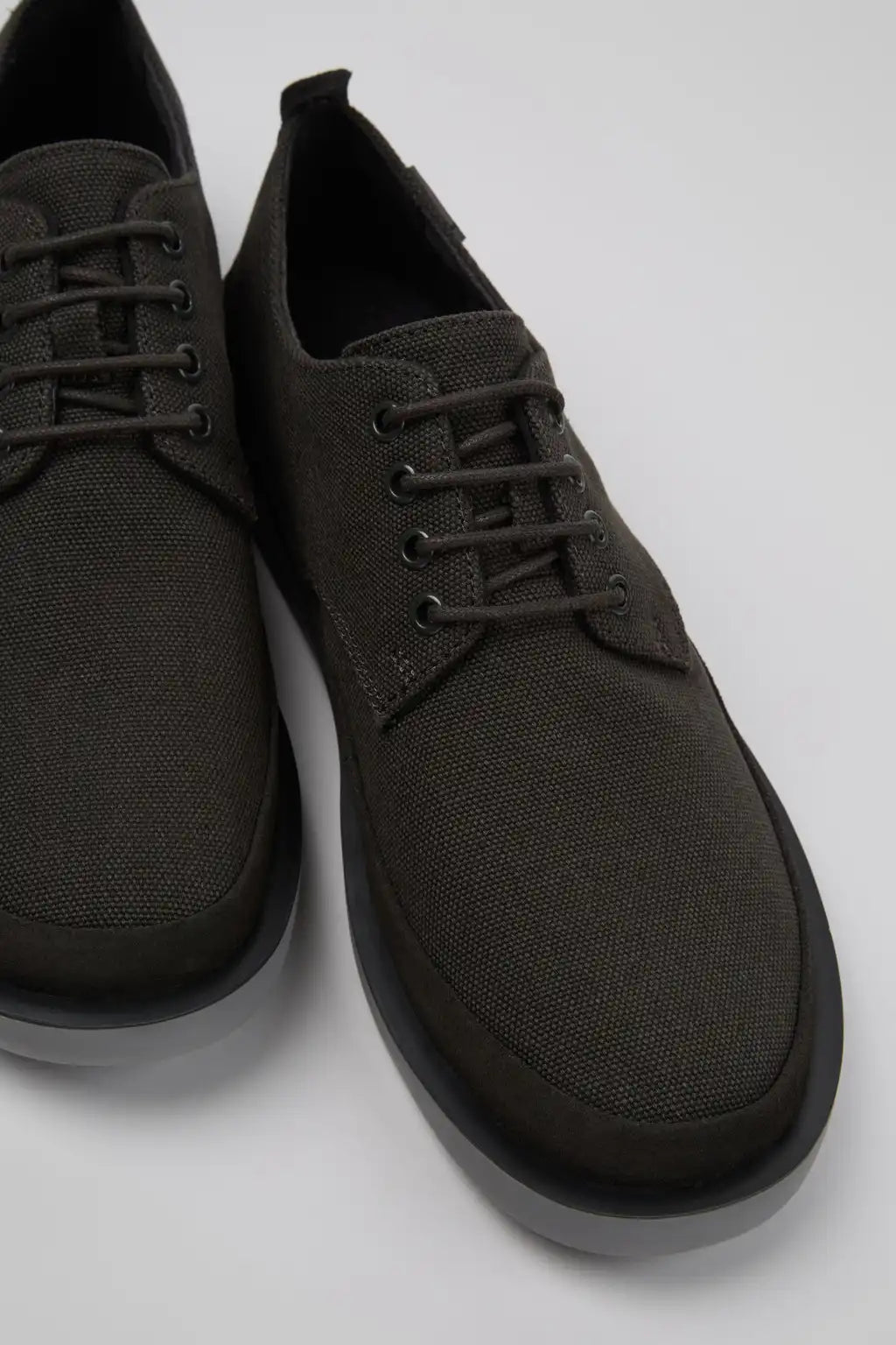 Wagon Blue Recycled Cotton and Nubuck Shoes for Men.