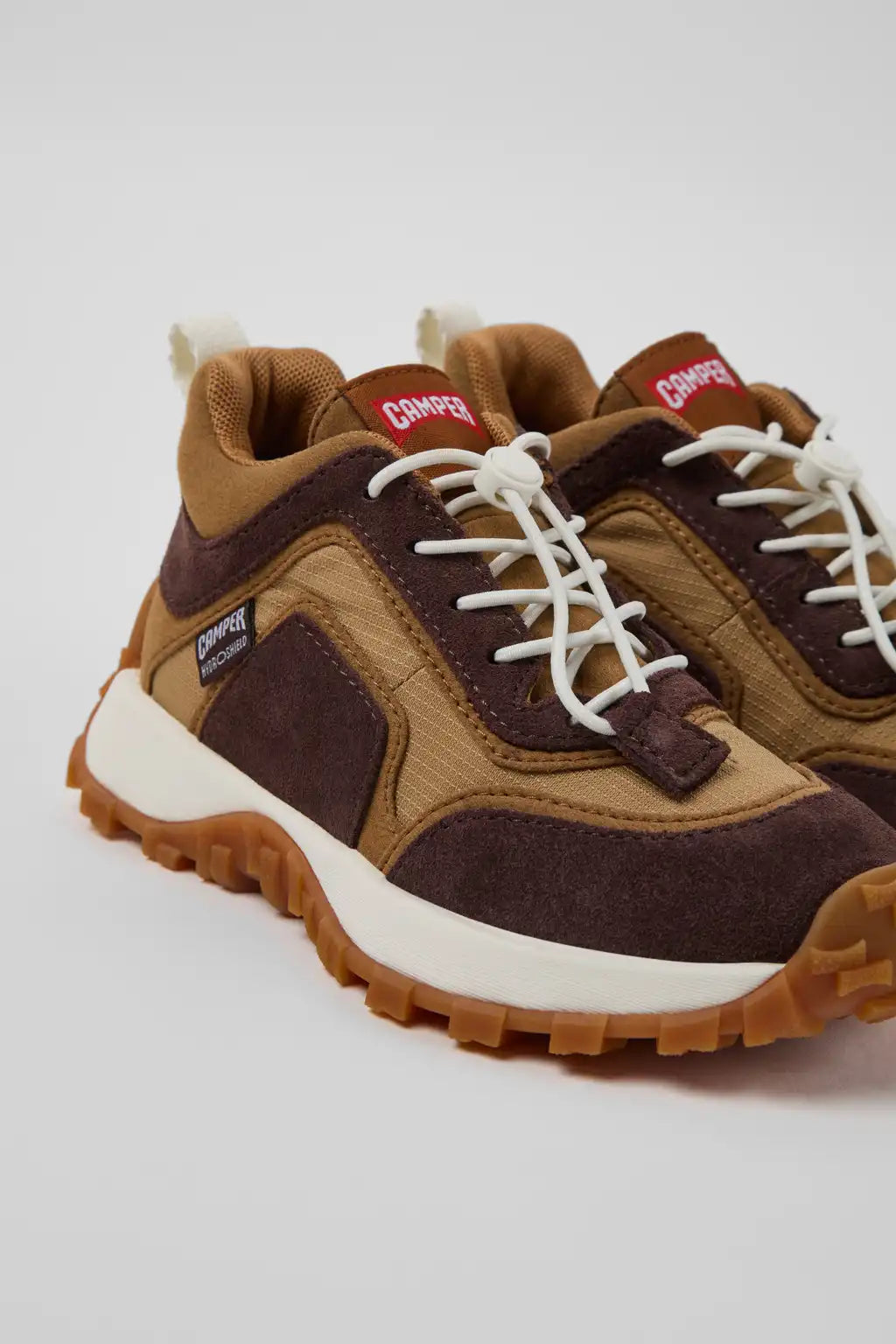Drift Trail Gray Textile and Nubuck Sneakers for Children.
