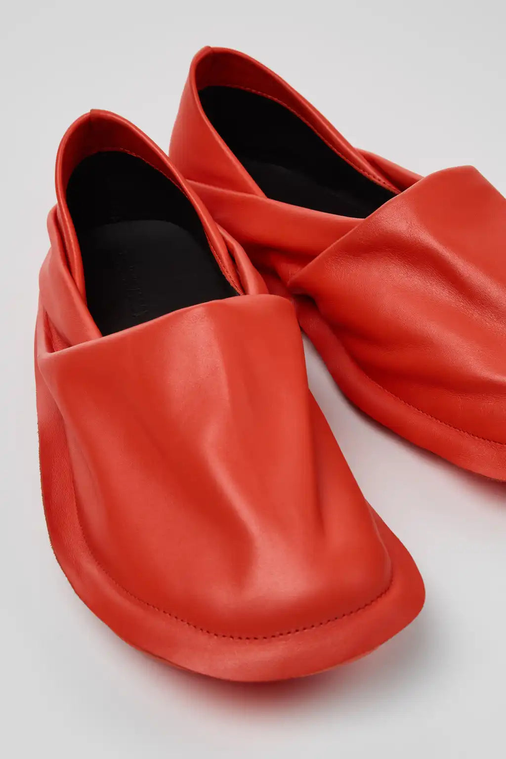 Camper x ISSEY MIYAKE - Peu Form Blue Leather Moccasins for Men.