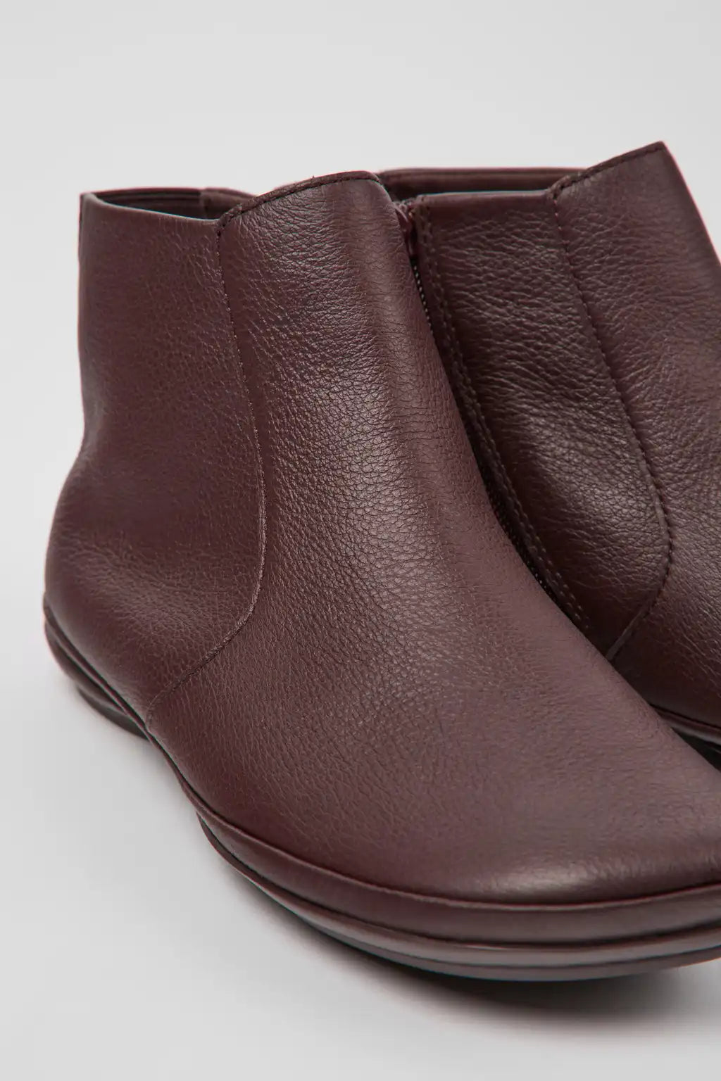 Right Nina Black Leather Ankle Boots for Women.