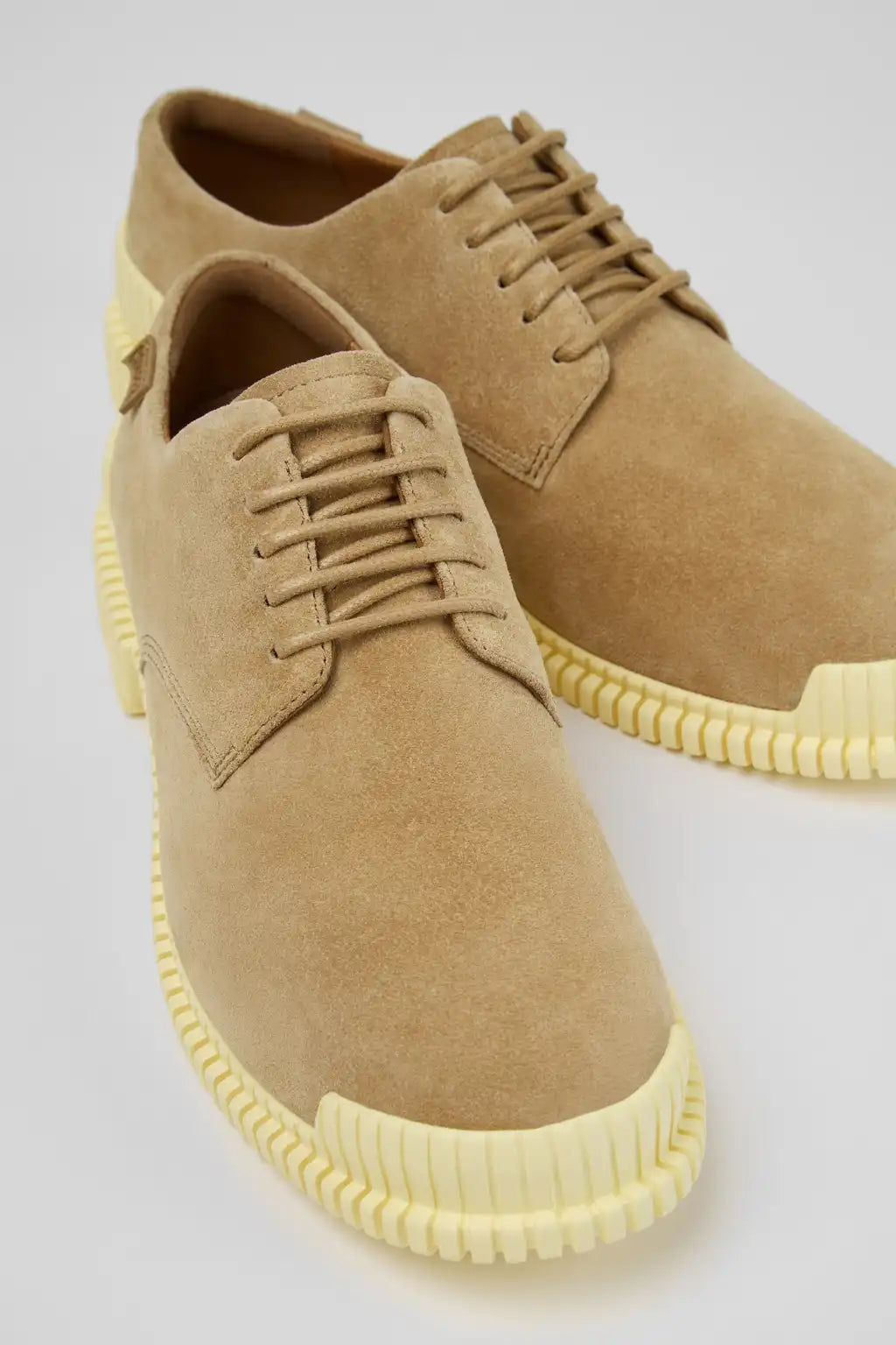 Pix Beige Nubuck Shoes for Women.