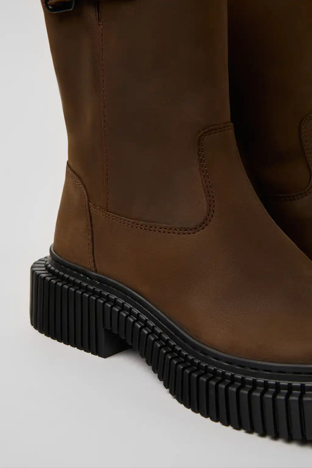 Pix Berlin Black Nubuck Mid Boots for Women.