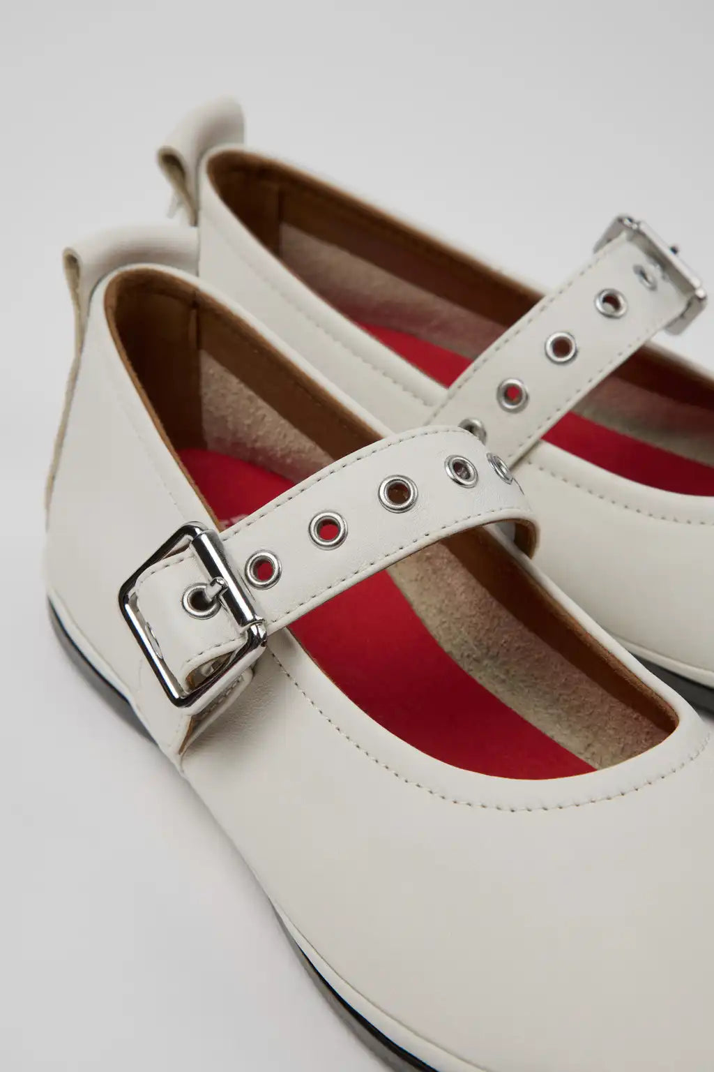 Right Nina Blue Leather Ballerinas for Women.