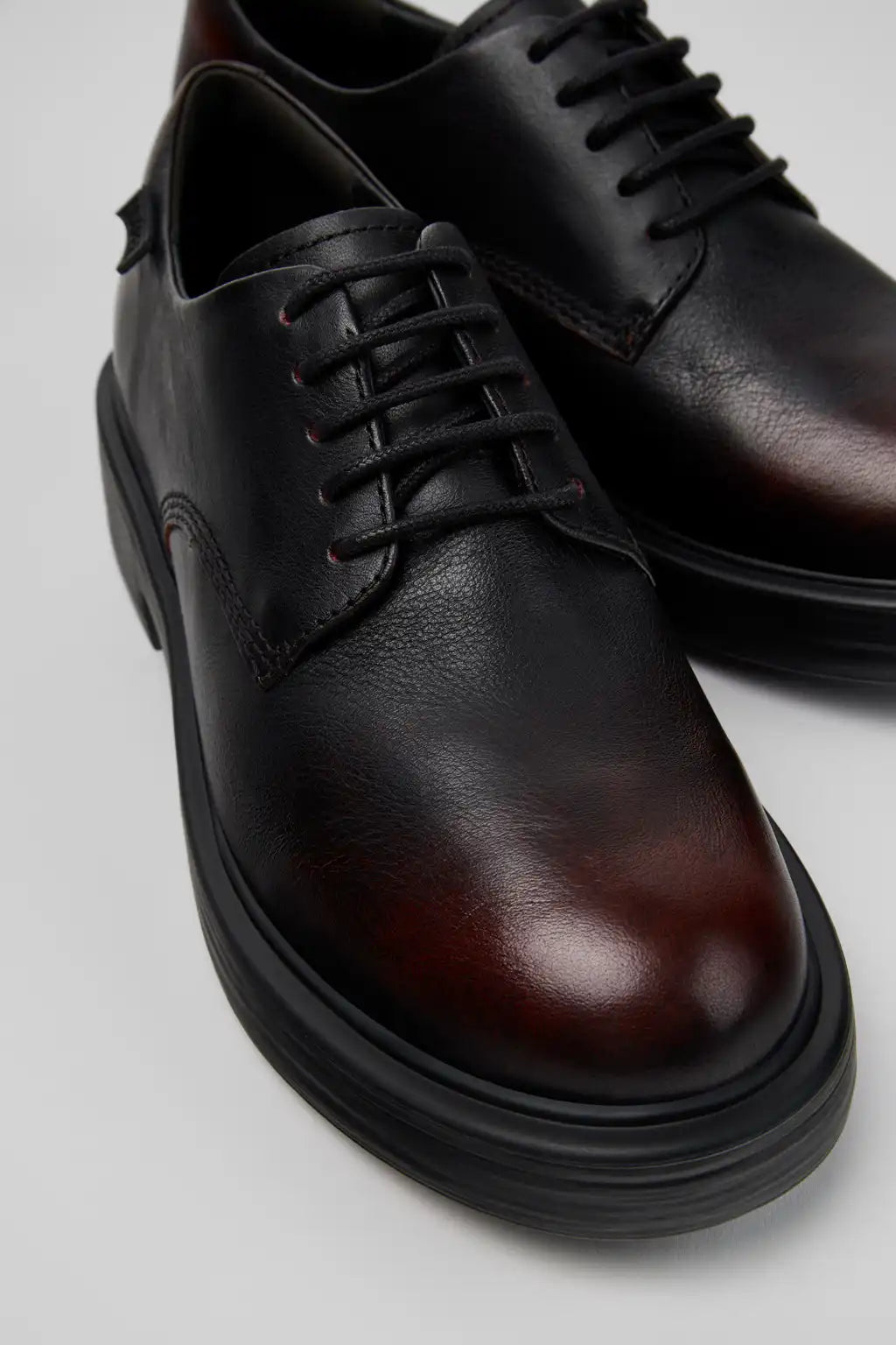 Twins Brown Leather Shoes for Women.