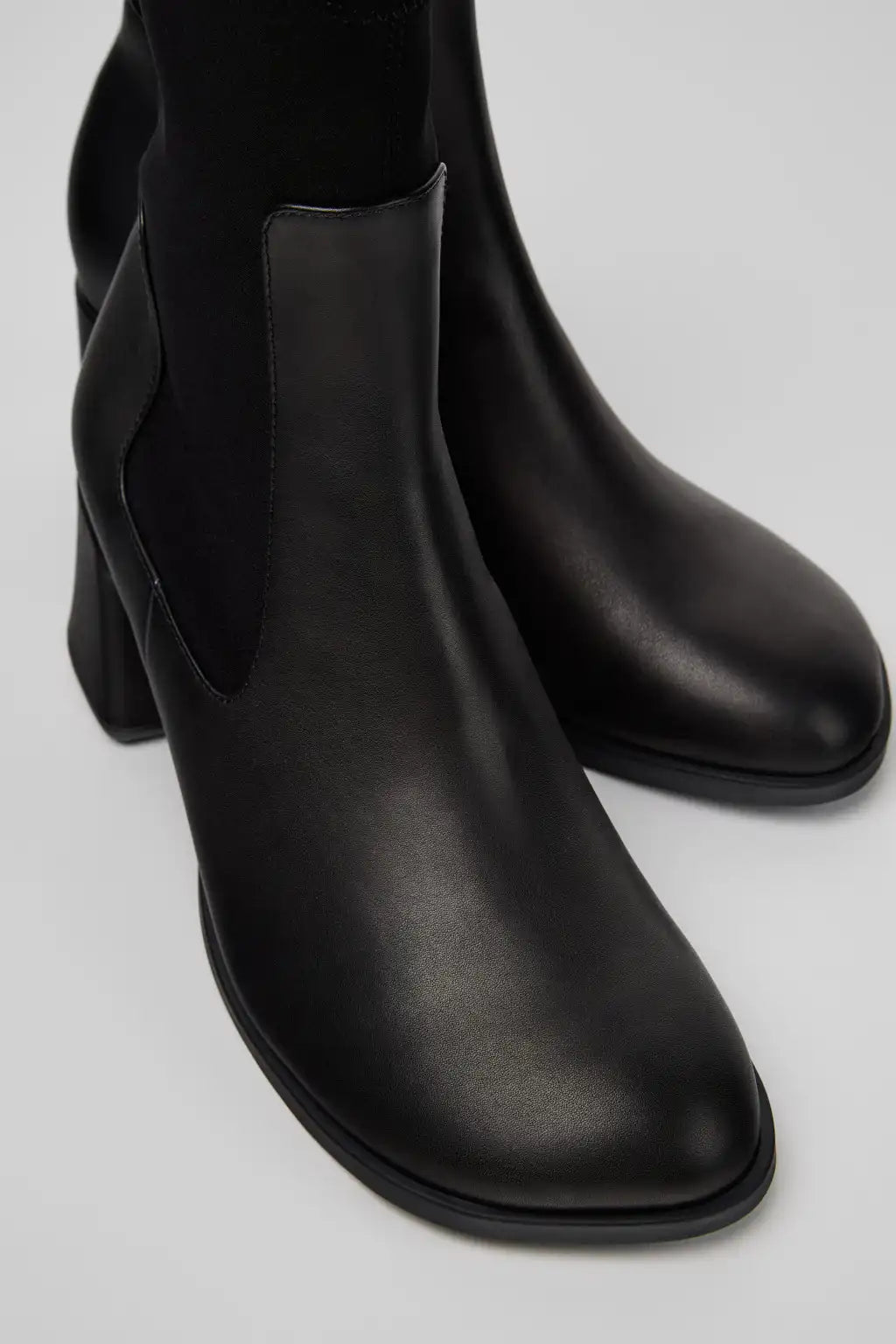 Kora Brown Leather and Textile Ankle Boots for Women.