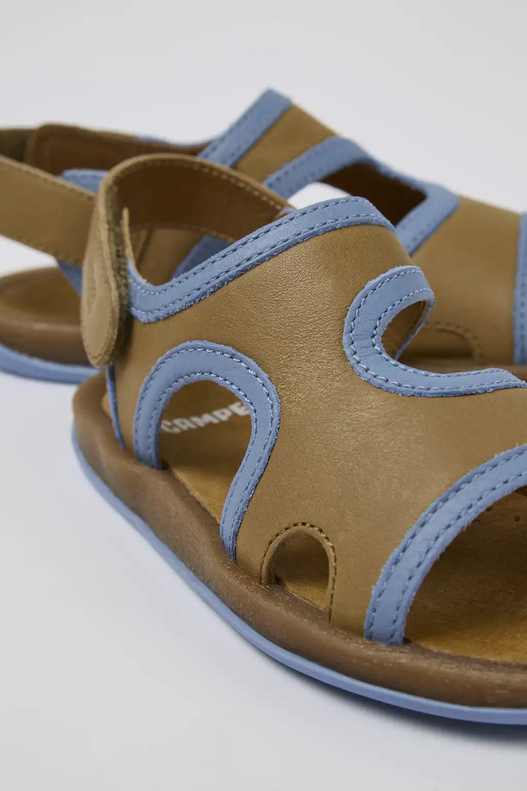 Bicho White Leather 2-Strap Sandal