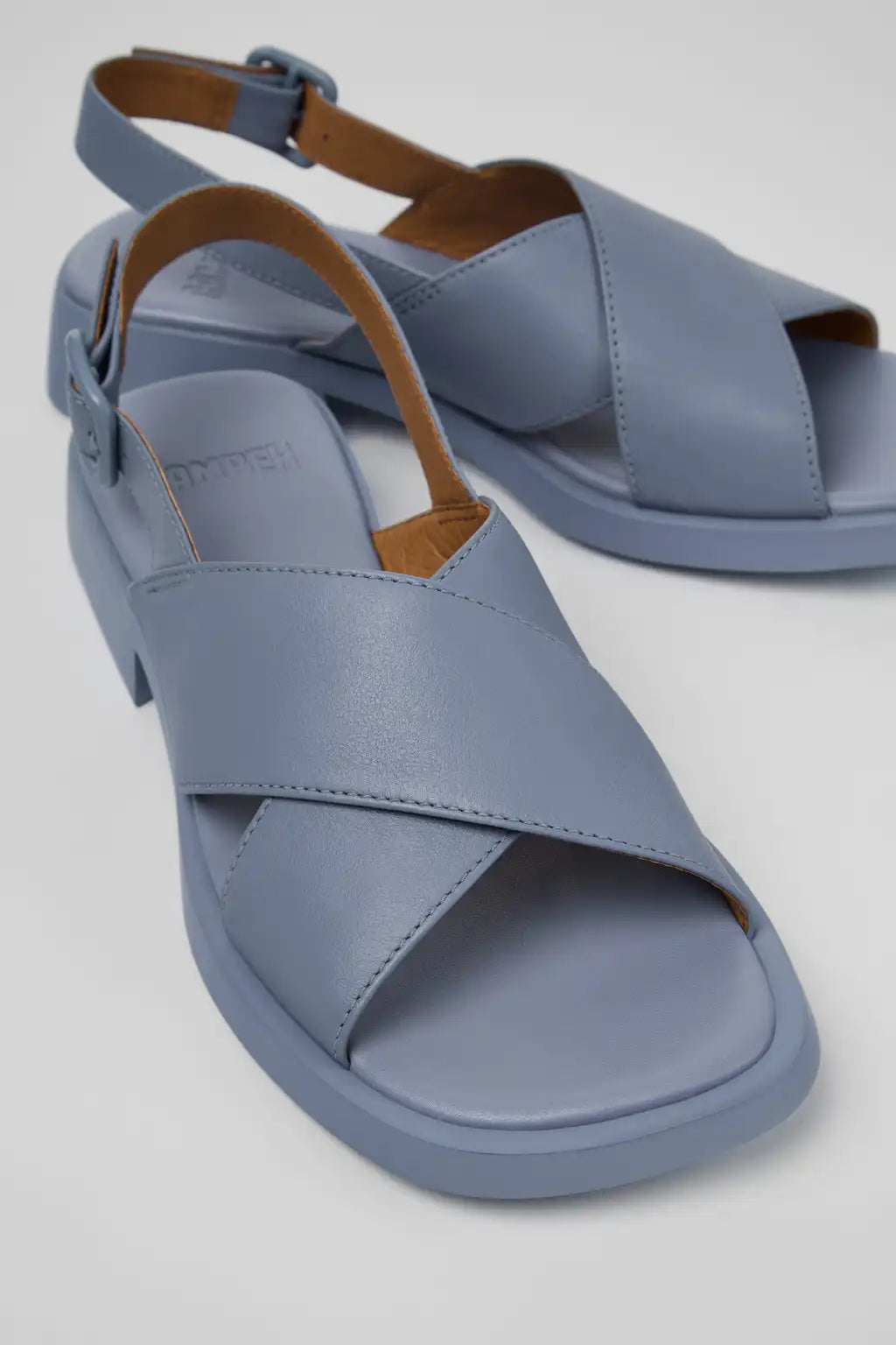Dana Black Leather Sandals for Women.