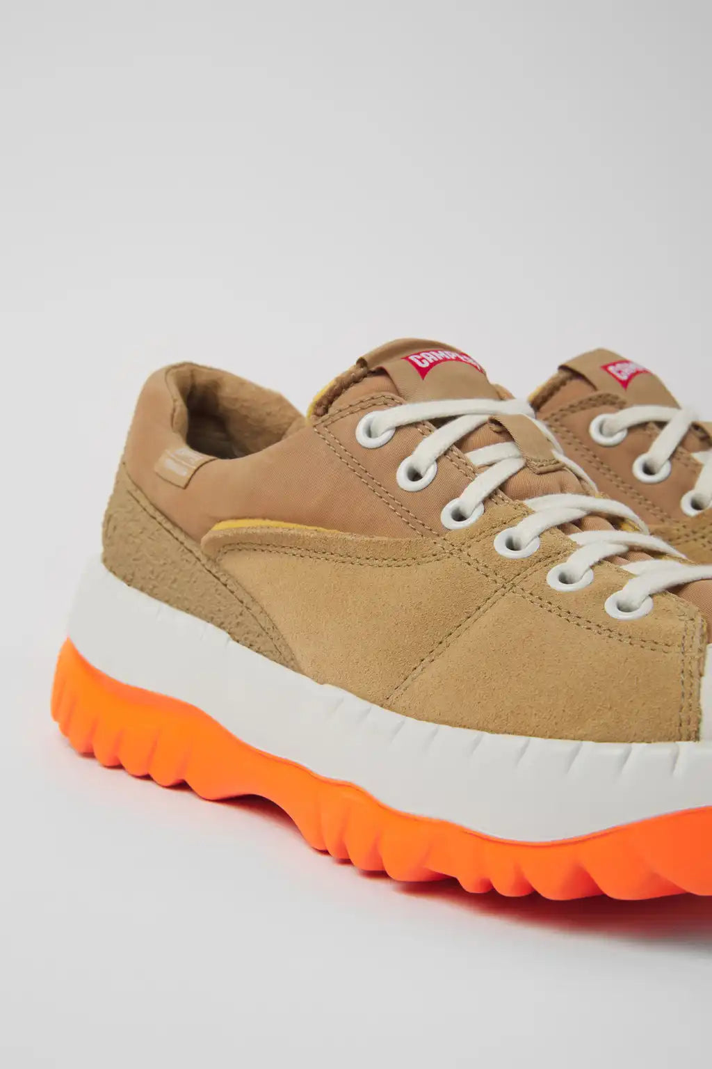 Teix Beige and white recycled textile shoes for women