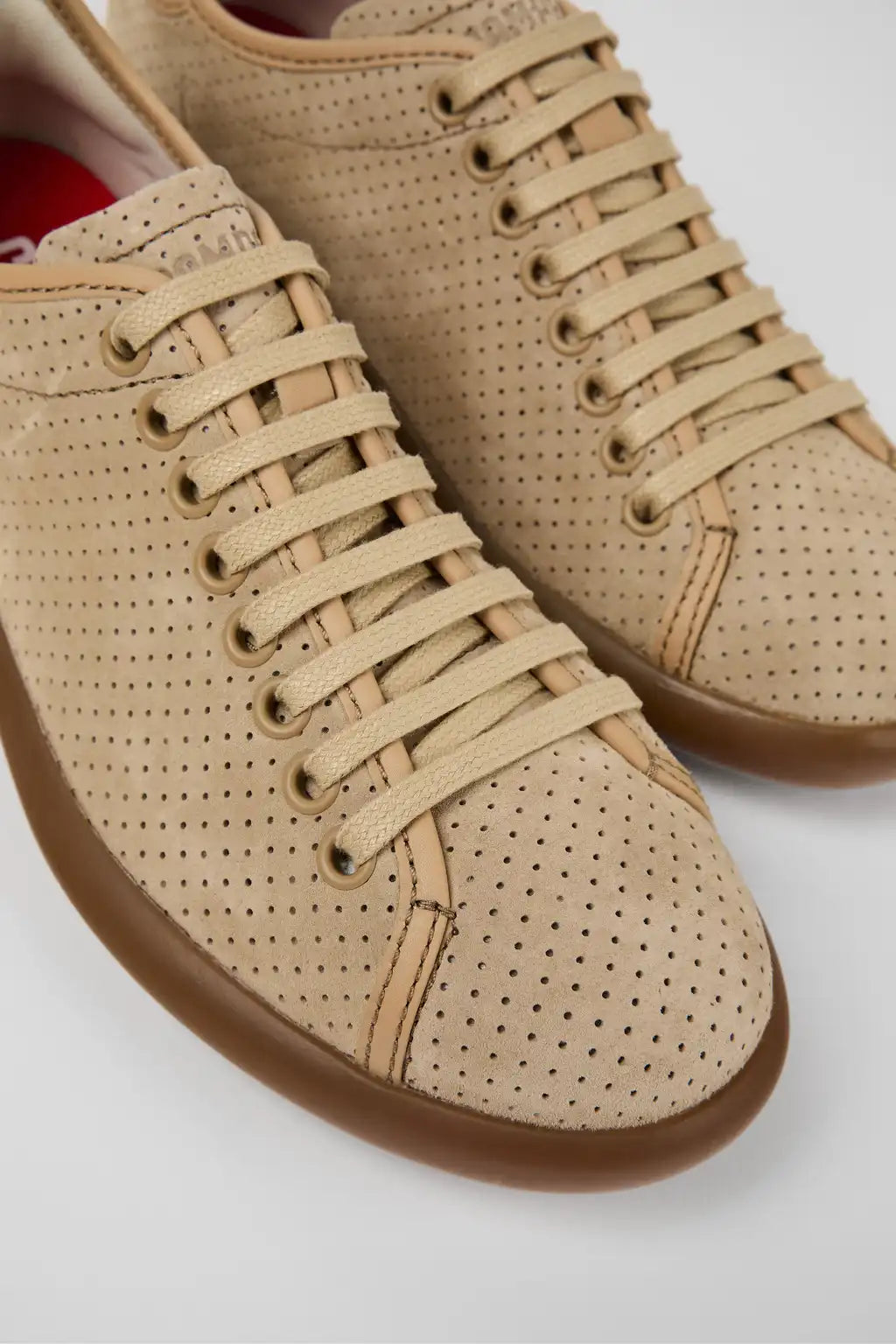 Pelotas Soller White Leather Sneakers for Women.