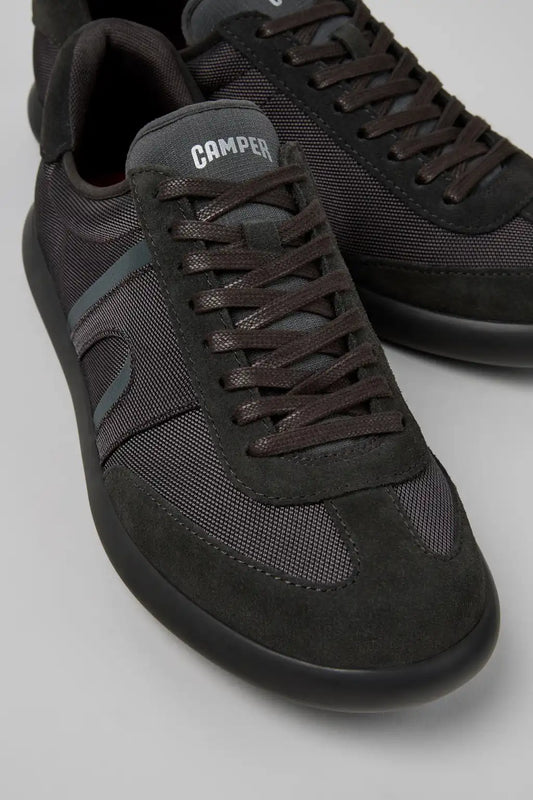 Pelotas Soller Gray Textile and Nubuck Sneakers for Men.