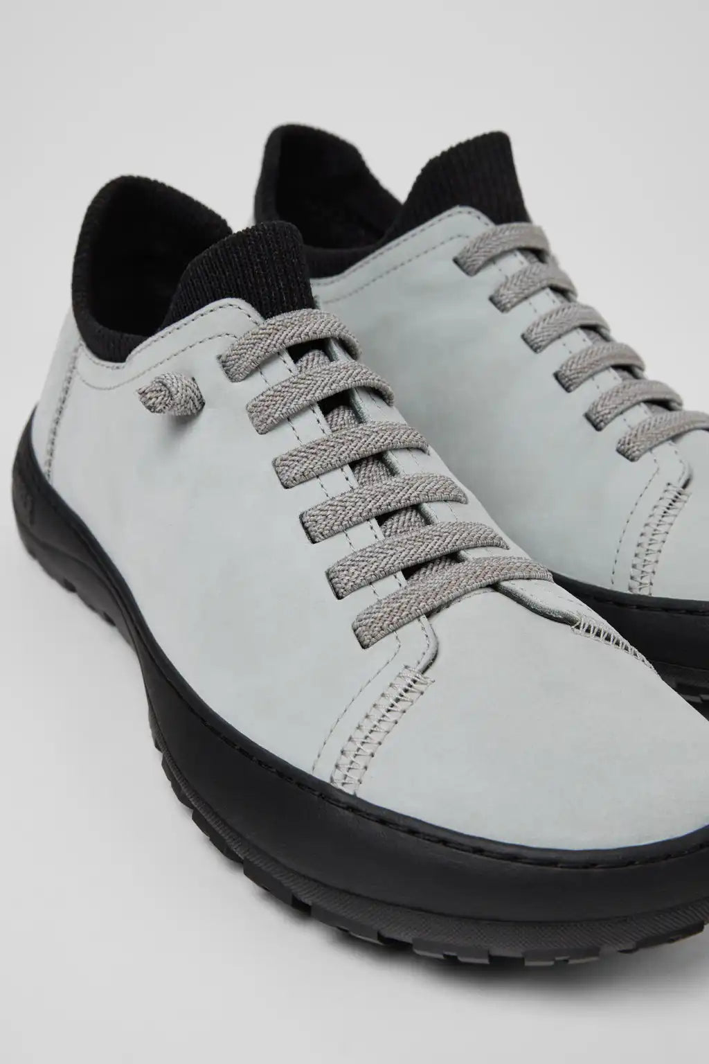Peu Serra Beige Nubuck and Textile Shoes for Women.
