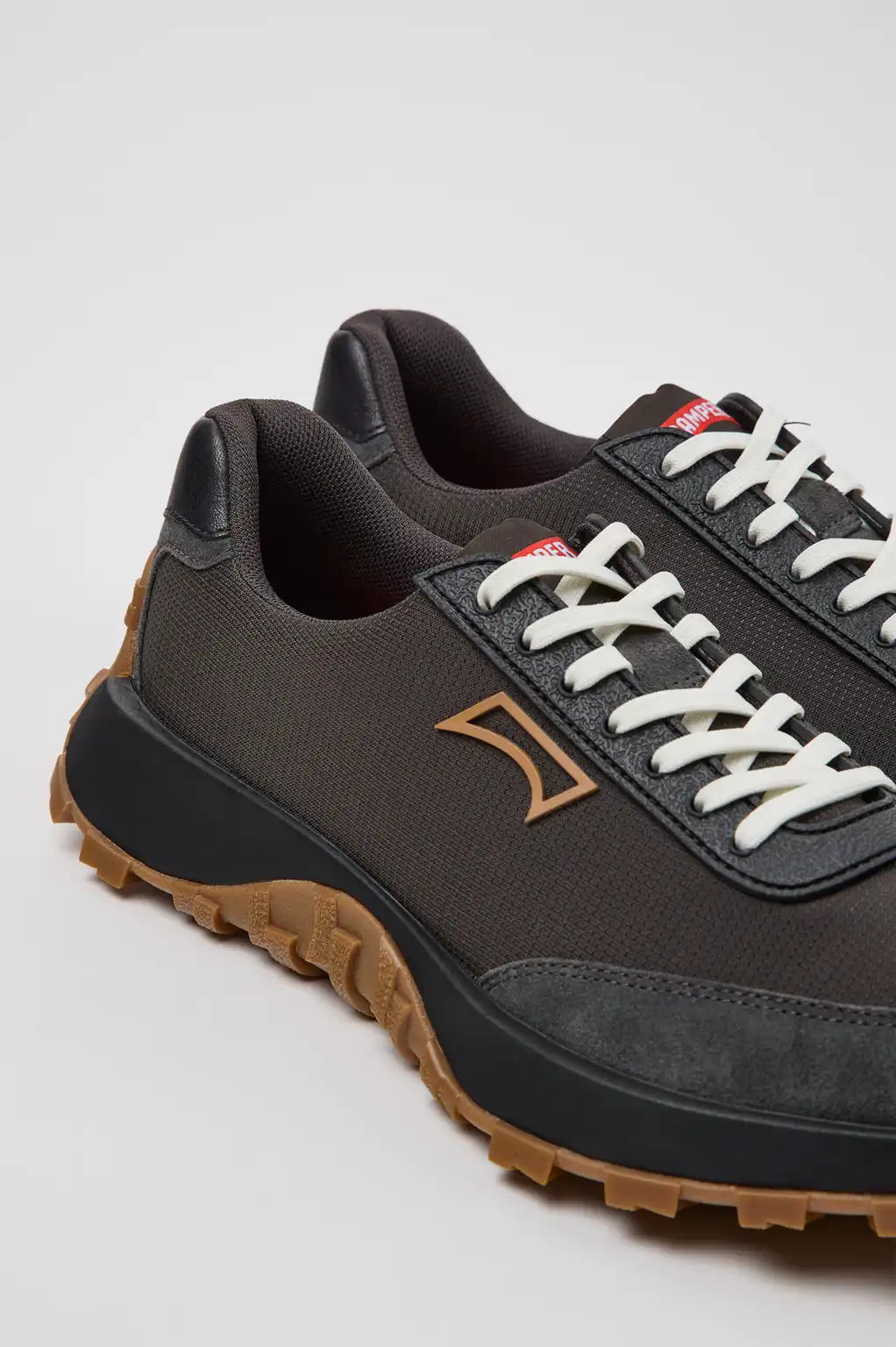 Drift Trail White and Beige Textile and Nubuck Sneakers for Men.