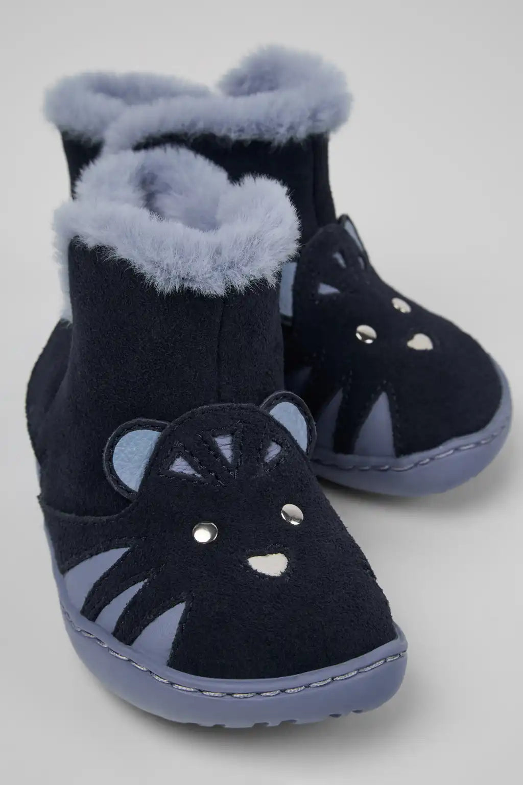 Peu Multicolor Nubuck and Leather Ankle Boots for Kids.