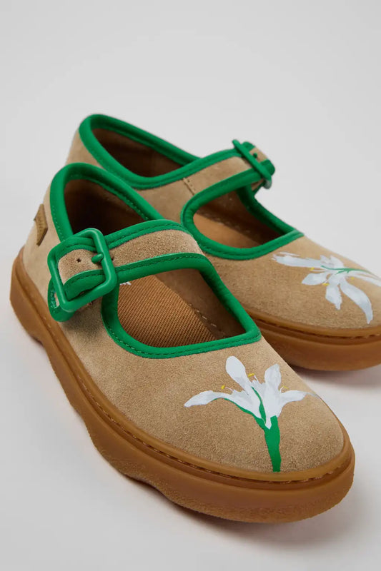 Twins Multicolor Suede and Leather Shoes for Children.