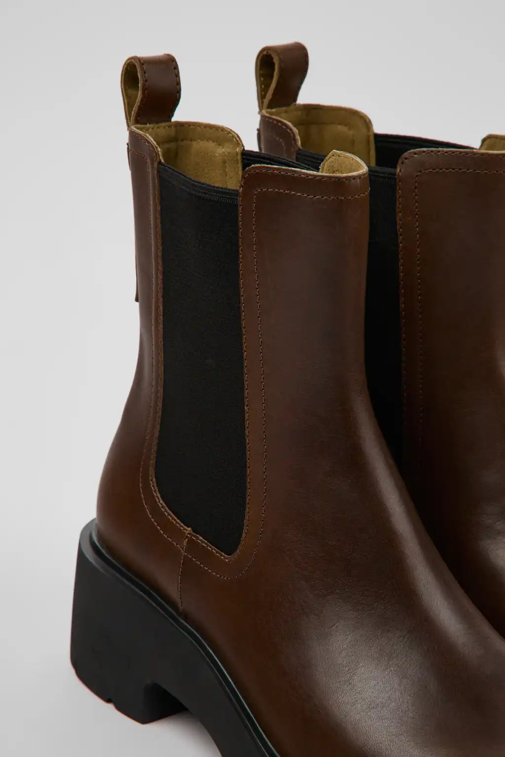 Milah Black leather boots for women