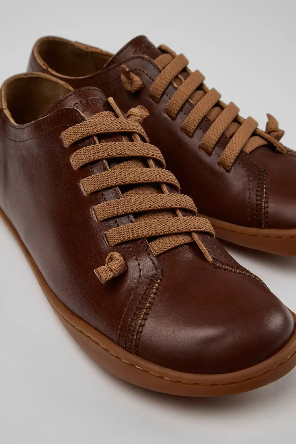 Peu Brown Leather Shoes for Women.