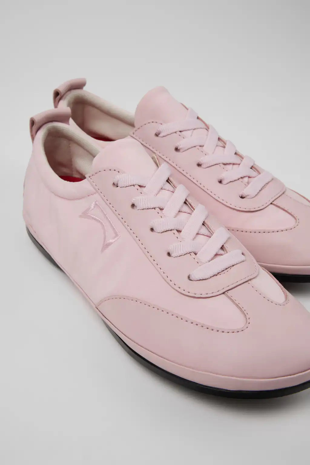 Right Nina Black Textile and Leather Sneakers for Women.