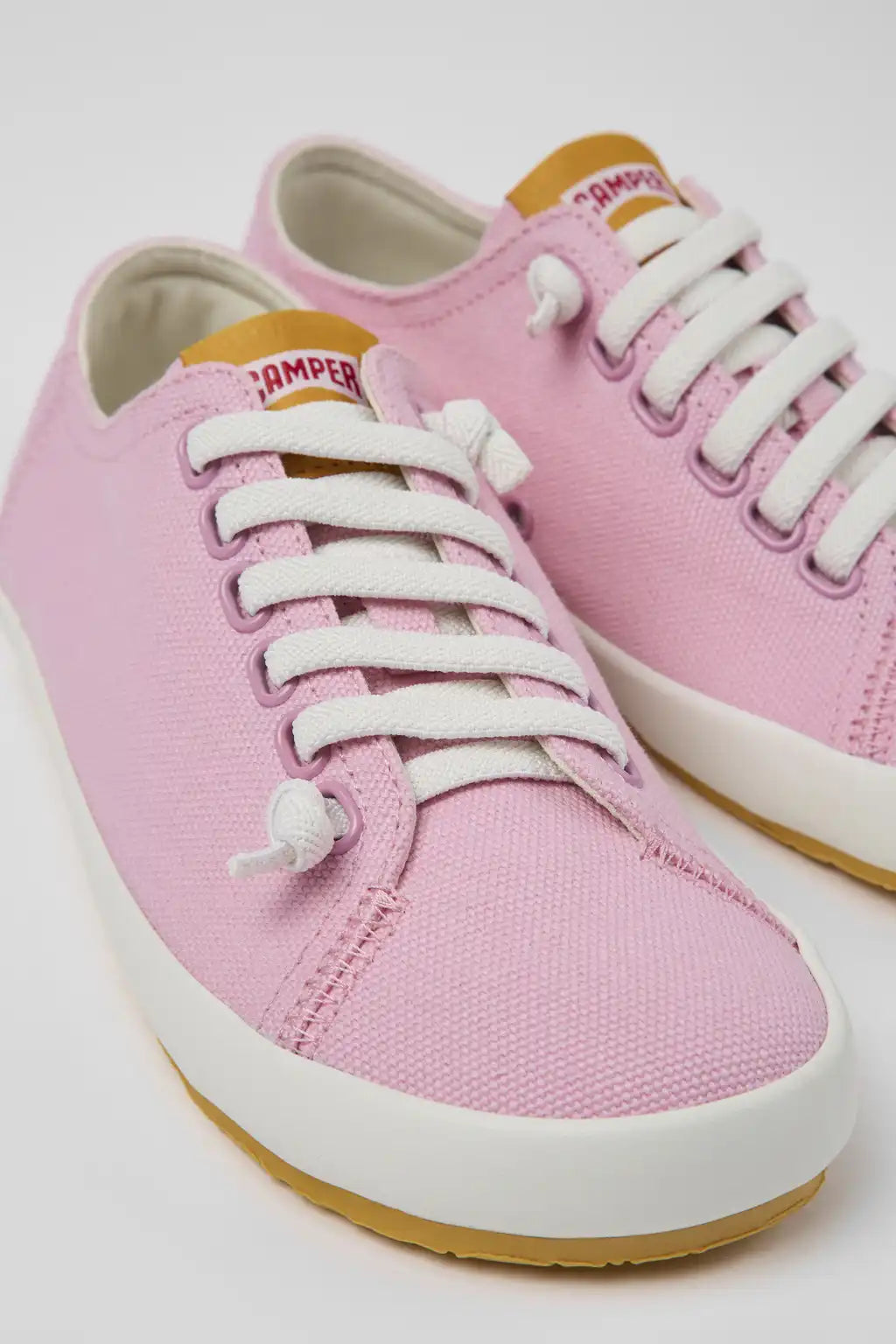 Peu Rambla Green and white textile sneakers for women
