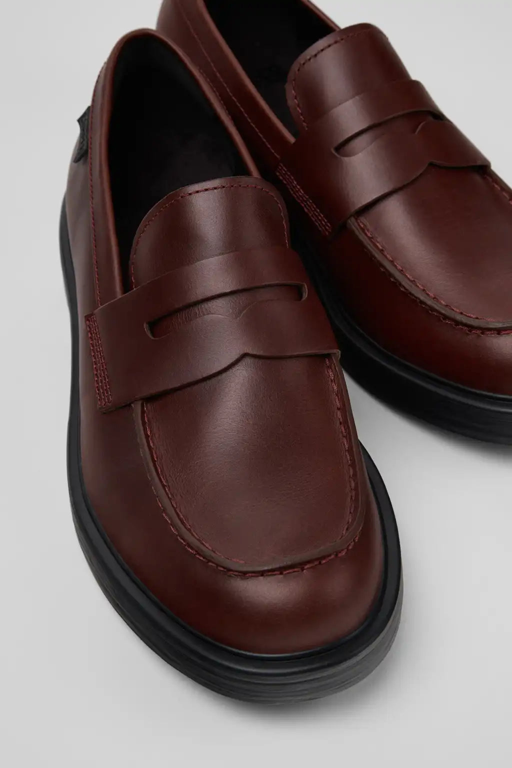 Twins Black Leather Moccasins for Men.