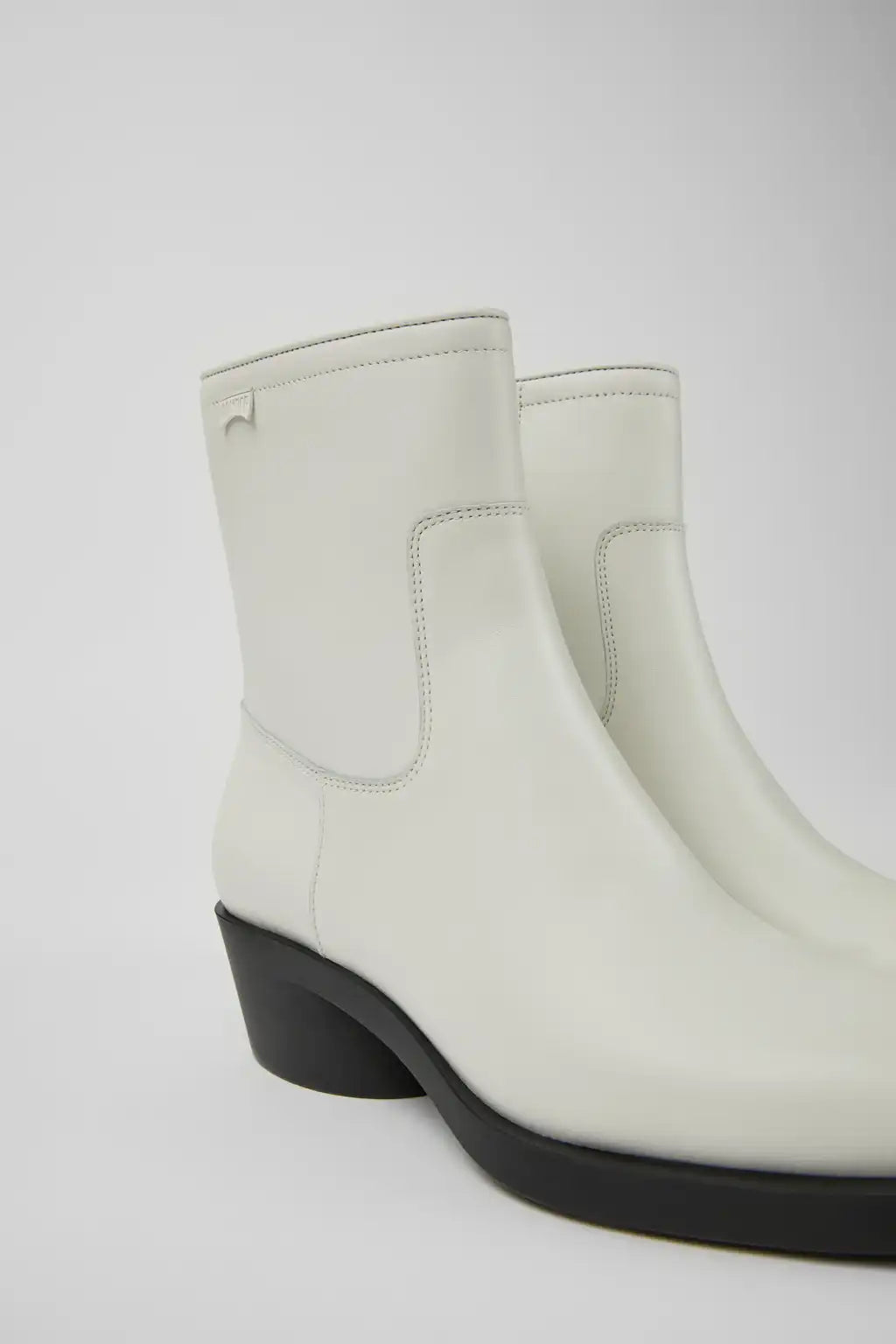 Bonnie Black leather ankle boots for women