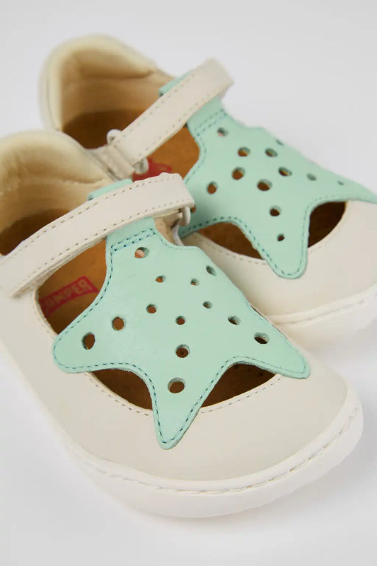 Twins White Leather Shoe