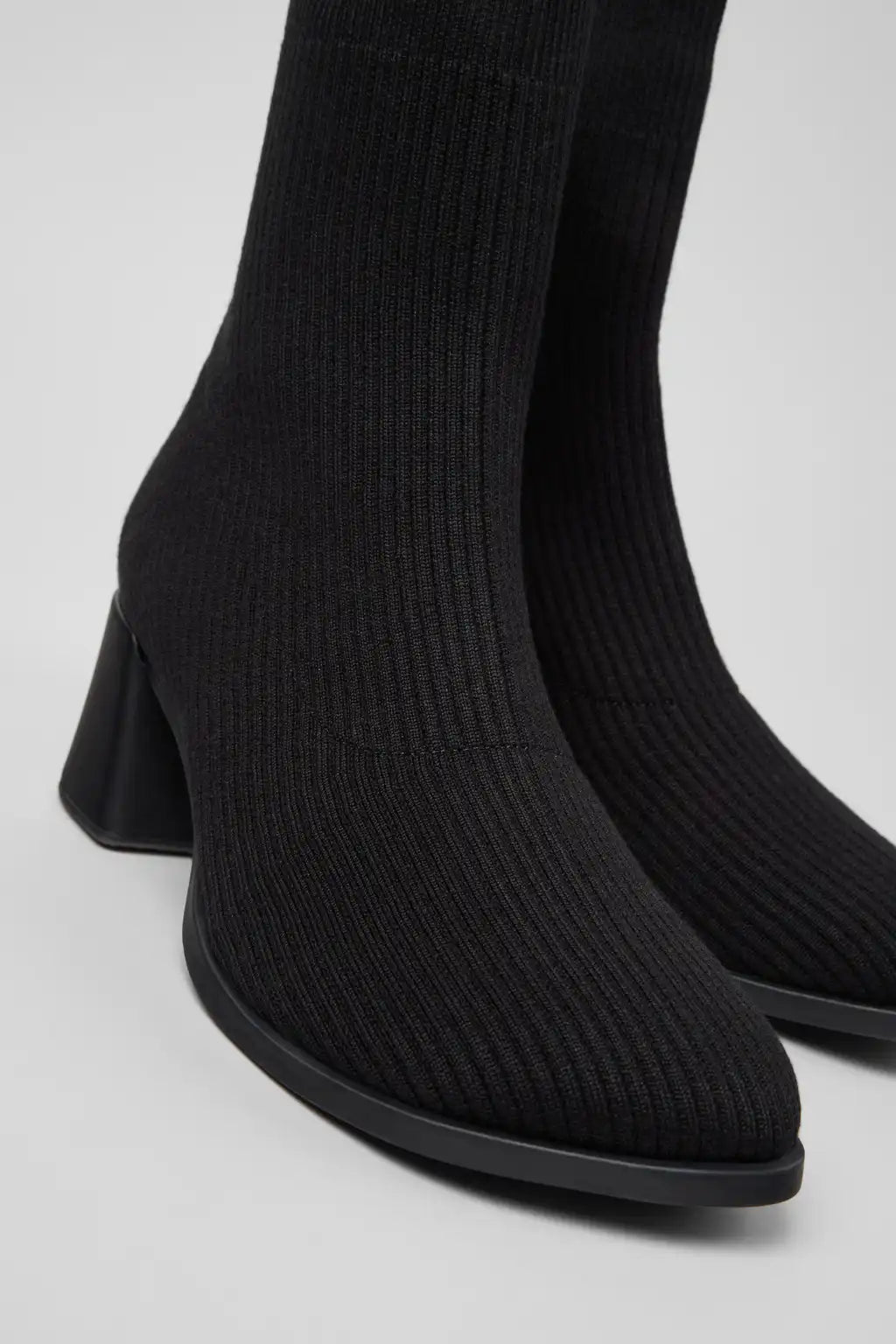 Kora - TENCEL Black TENCEL™ Lyocell Mid Boots for Women.