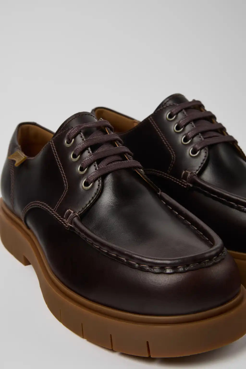 Alaro Brown Leather Shoes for Men.