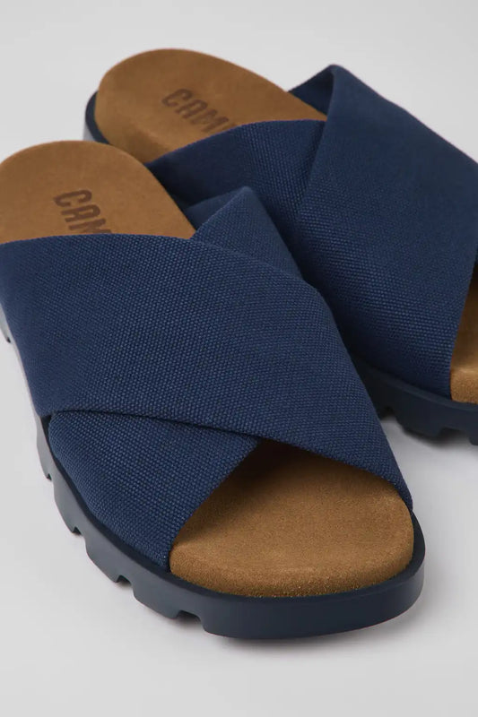 Brutus Sandal Blue recycled cotton sandals for men