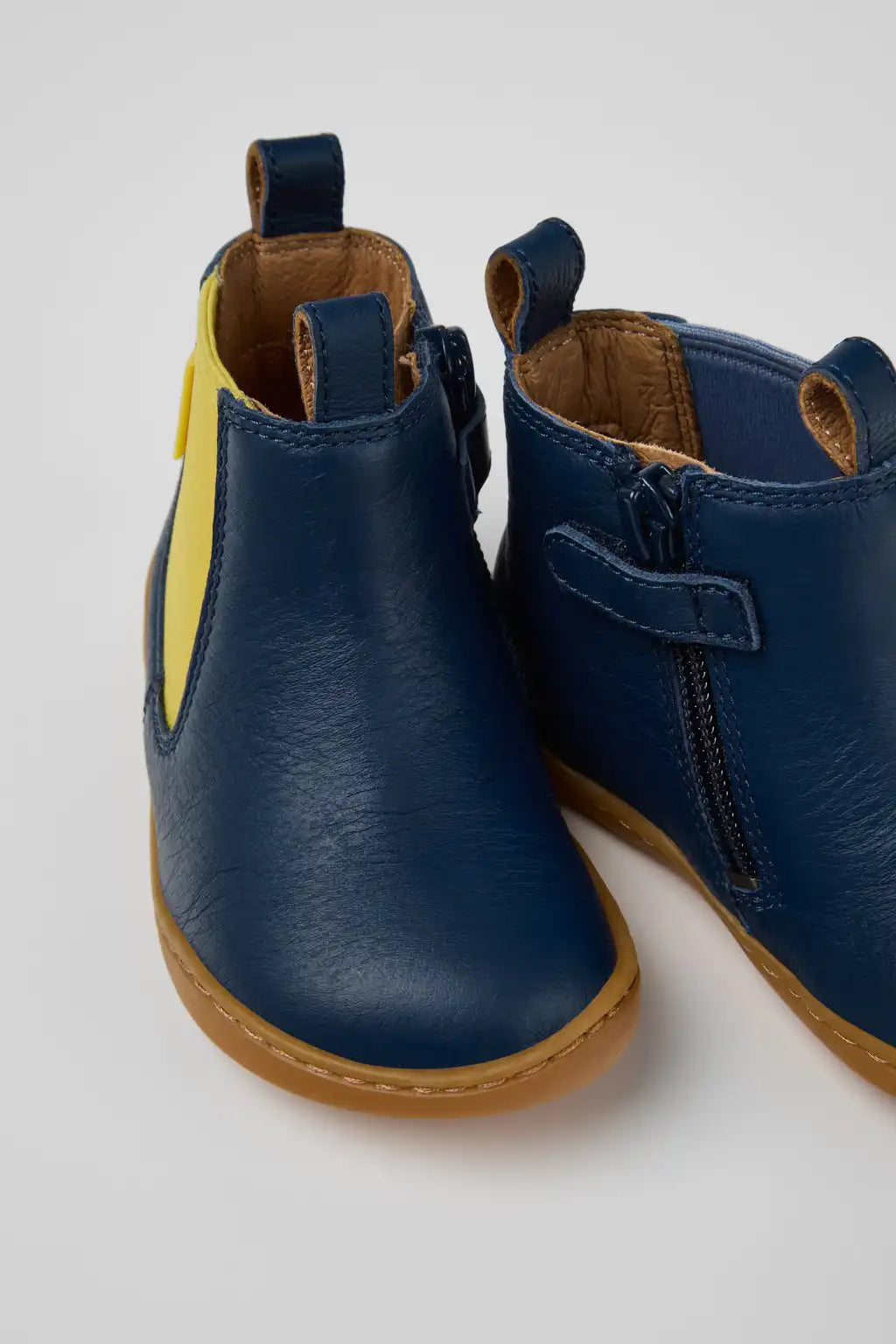Twins Burgundy Leather Ankle Boots for Kids.