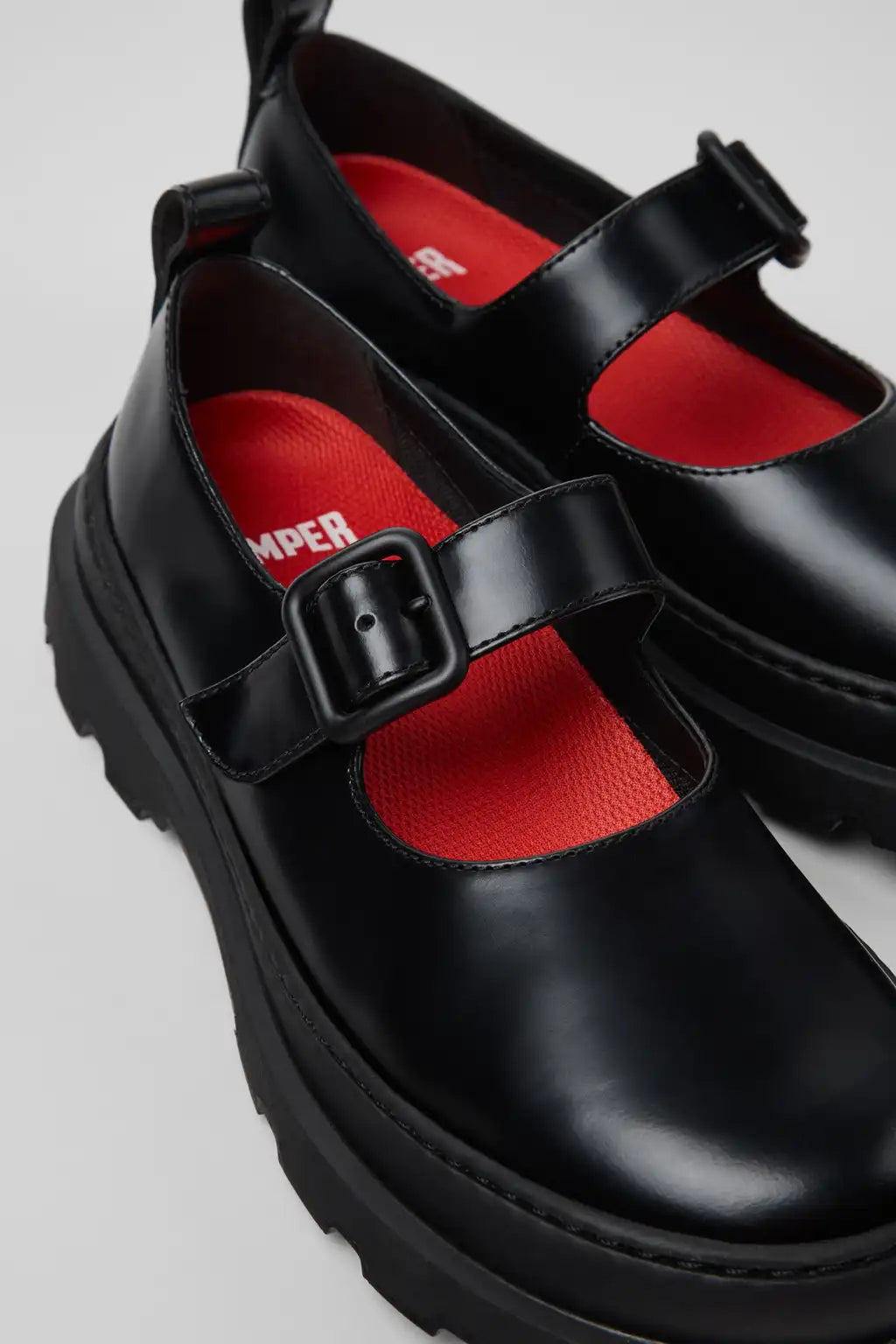 Brutus+ Black Leather Ballerinas for Women.