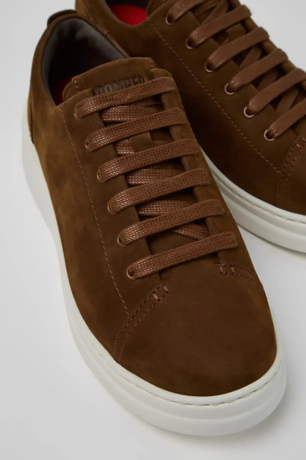 Runner Up Pink Leather Sneakers for Women.
