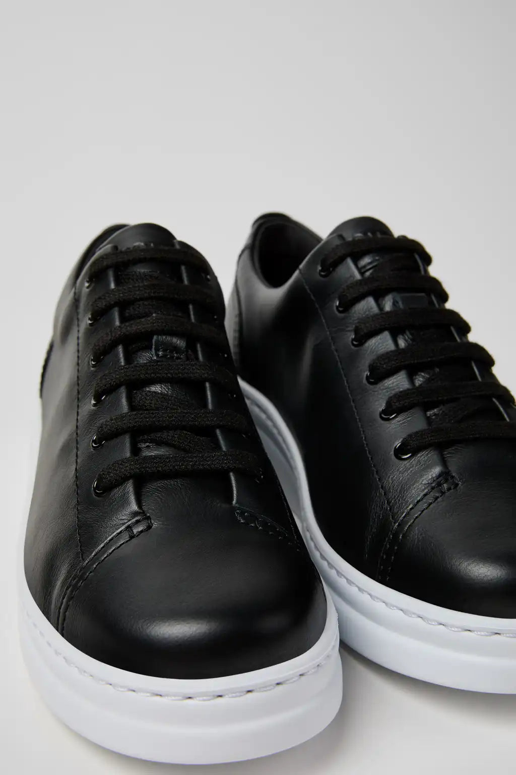 Runner Up White Leather Sneakers for Women.